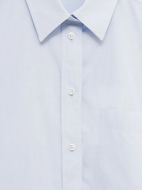 The Row long-sleeve cotton shirt - Blue