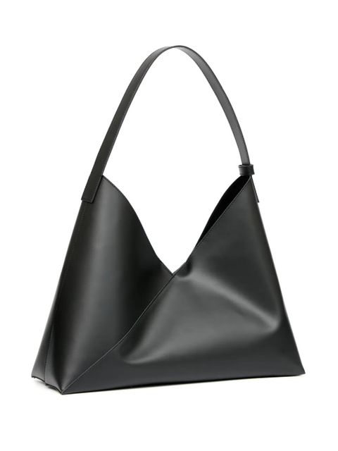 MM6 Maison Margiela large Fortune Cookie leather tote bag - Black
