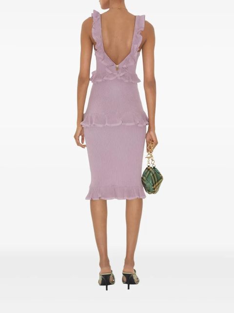 Burberry silk-blend dress - Pink - zdjęcie produktu nr 2