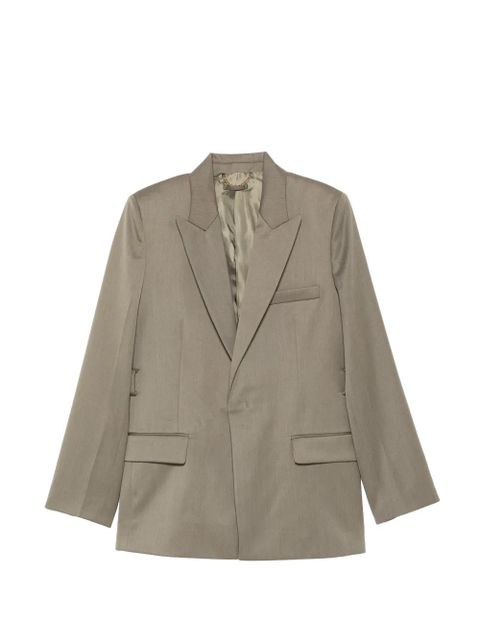 Victoria Beckham belted tailored jacket - Green