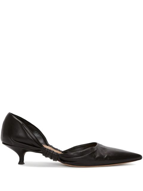 JW Anderson knot-detail leather pumps - Black
