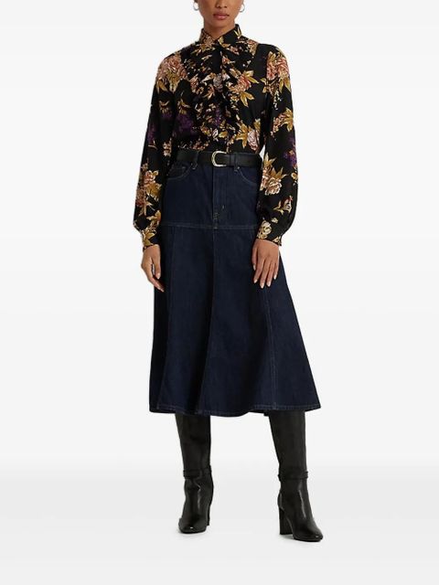 Lauren Ralph Lauren floral-print shirt - Black - zdjęcie produktu nr 2