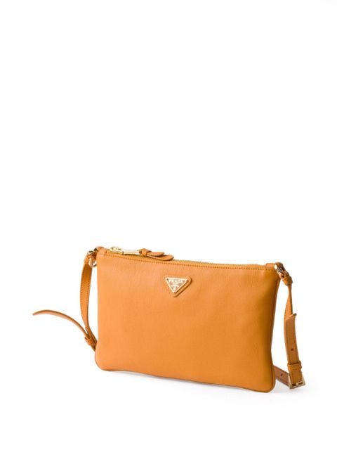 Prada leather shoulder bag - Orange