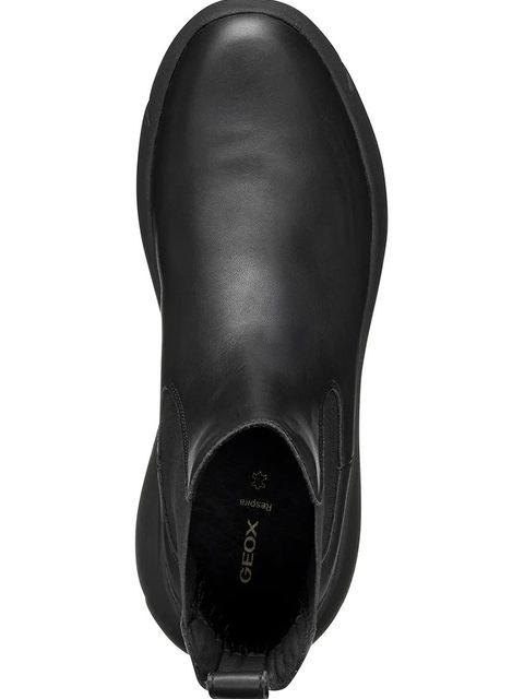 Geox sztyblety skórzane D NEBULA 2.0 X damskie kolor czarny na platformie D56NHB 00085 C9999