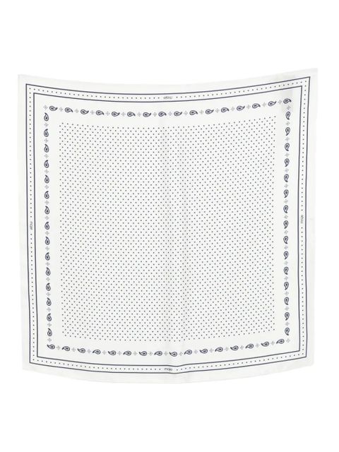 Maje polka-dot silk scarf - Neutrals - zdjęcie produktu nr 1