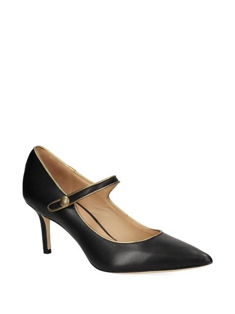 Lauren Ralph Lauren 70mm Lanette button-strap pumps - Black