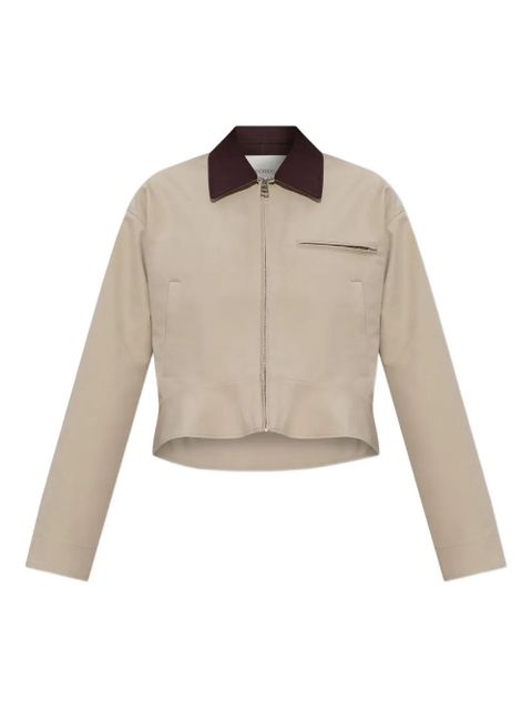 JW Anderson cropped zip-front jacket - Neutrals - zdjęcie produktu nr 1