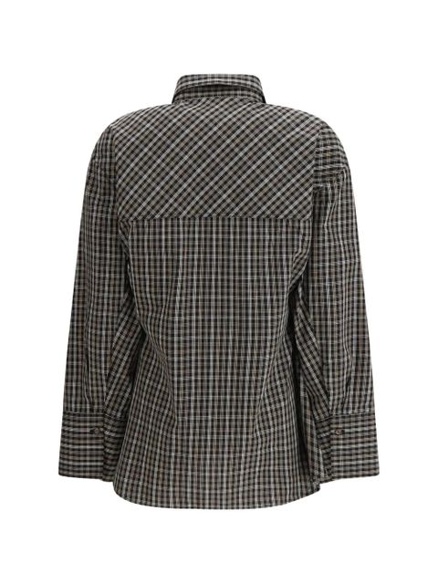 Róhe shaped check shirt - Black - zdjęcie produktu nr 2