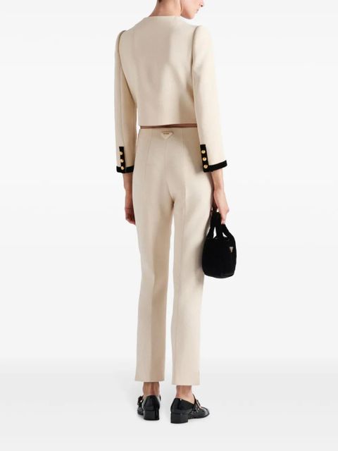 Prada Sablé tapered trousers - Neutrals