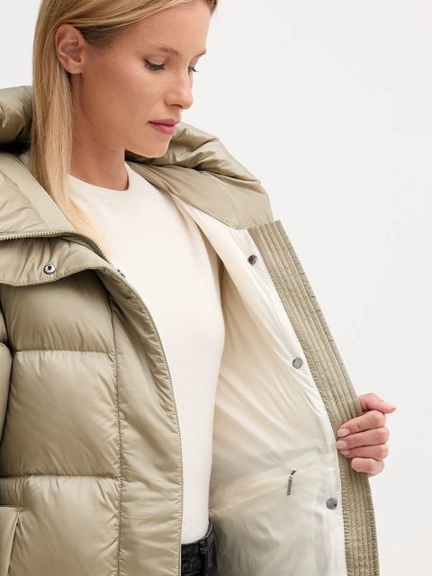 Hetrego kurtka puchowa KAREN kolor zielony zimowa 8P605