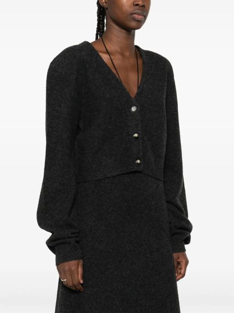 Nanushka button-front cropped cardigan - Grey - zdjęcie produktu nr 2