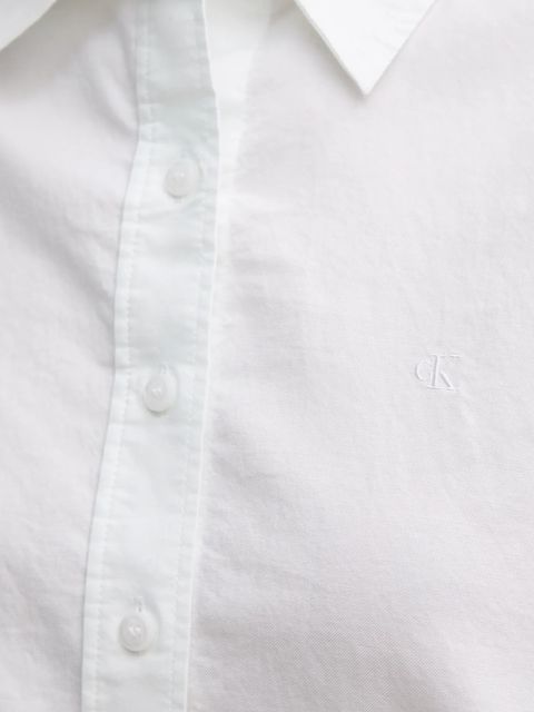 Calvin Klein Jeans koszula bawełniana damska kolor biały relaxed z kołnierzykiem klasycznym J20J225079