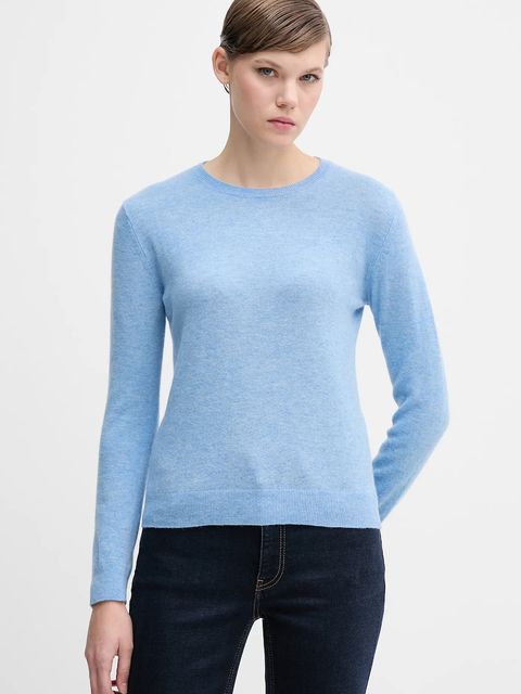 United Colors of Benetton sweter wełniany damski kolor niebieski lekki 1002D1K01 - zdjęcie produktu nr 1