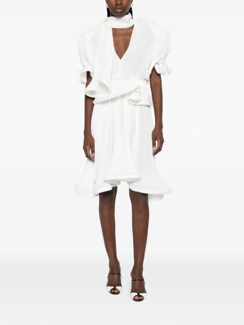 Rowen Rose pleated midi skirt - White - zdjęcie produktu nr 2