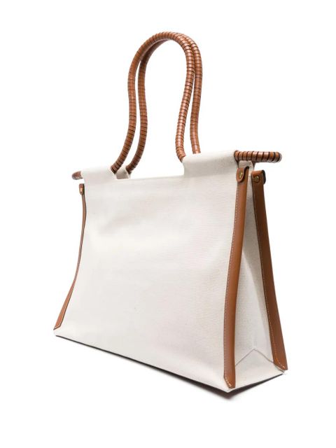 ISABEL MARANT Toledo cotton tote bag - Neutrals