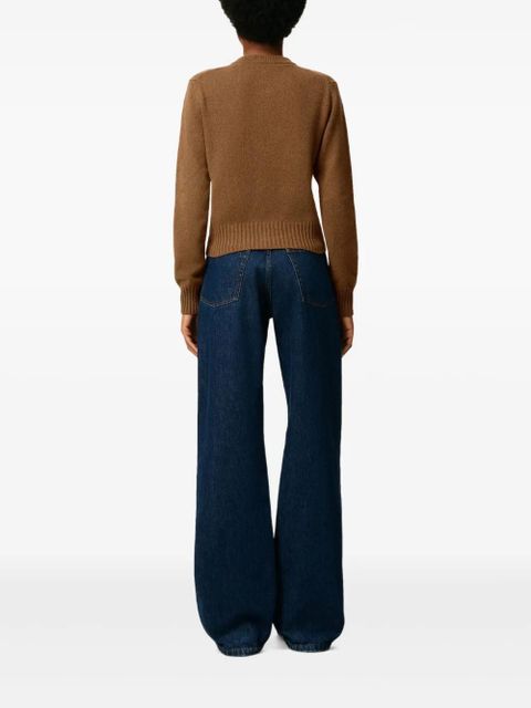 AMI Paris Ami de Coeur wool cardigan - Brown