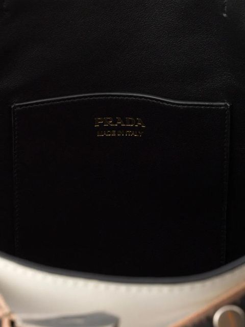 Prada Buckle bucket bag - White