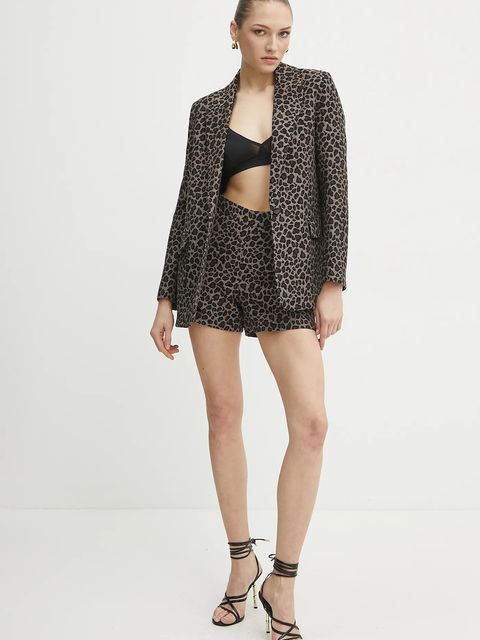 Morgan marynarka VBILI.F kolor brązowy jednorzędowa wzorzysta VBILI.F - zdjęcie produktu nr 2