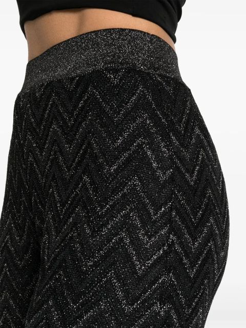 Missoni zigzag wide-leg trousers - Black