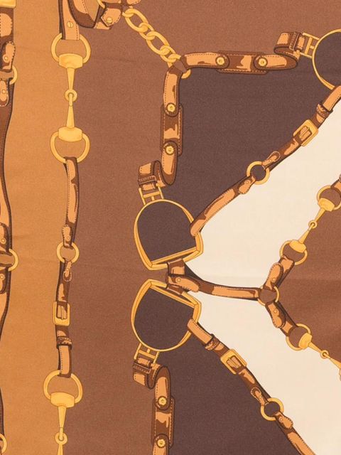 Gucci printed scarf - Brown - zdjęcie produktu nr 2