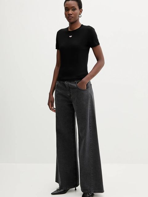 Diesel t-shirt bawełniany T-UNCUTIE-LONG-D T-SHIRT - zdjęcie produktu nr 2