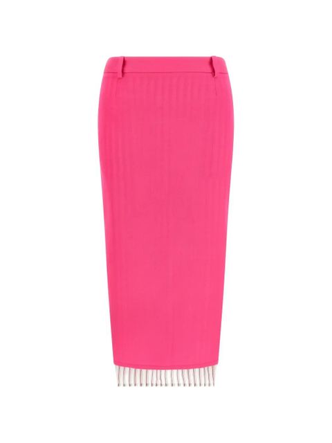 The Attico asymmetric stripe midi skirt - Pink - zdjęcie produktu nr 1