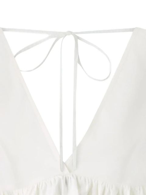 PINKO V-neck peplum top - White - zdjęcie produktu nr 2