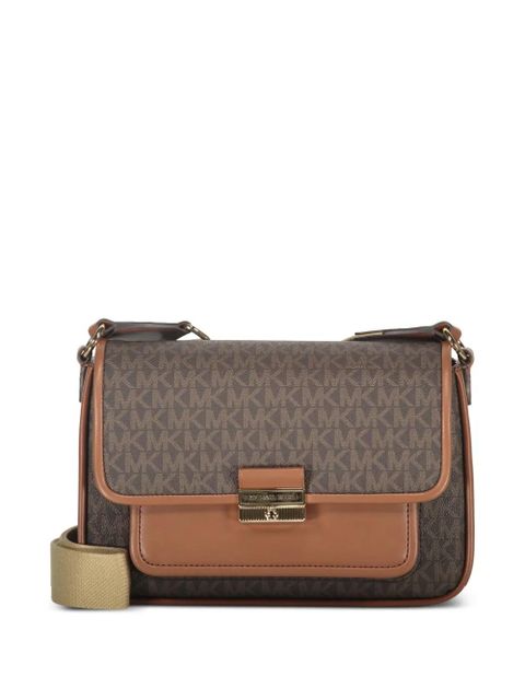 Michael Kors Bradshaw monogram shoulder bag - Brown