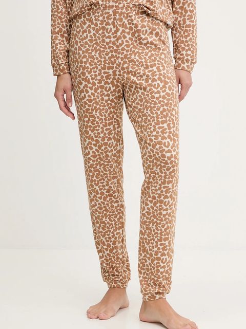 United Colors of Benetton piżama damska kolor brązowy 32QH3P04E - zdjęcie produktu nr 2