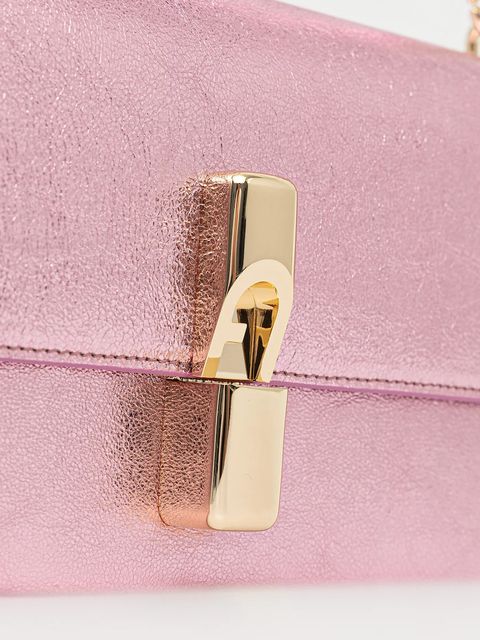 Furla torebka skórzana kolor różowy WB01826.BX4150.4148S