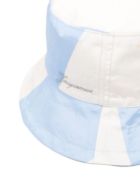 Jacquemus Le Bob Baluchon striped bucket hat - Blue