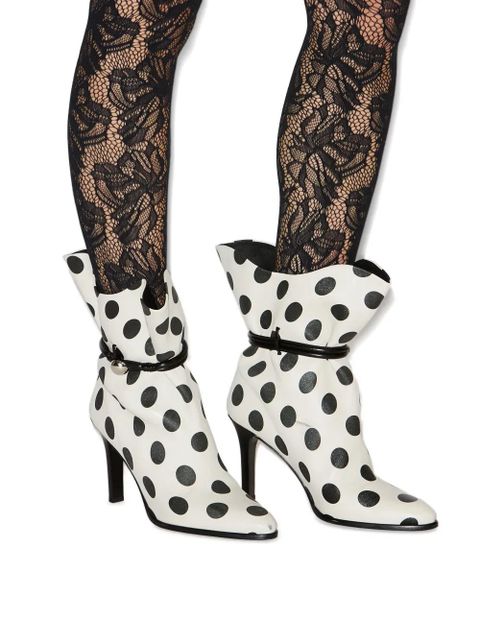 ISABEL MARANT 90mm Lolya boots - White