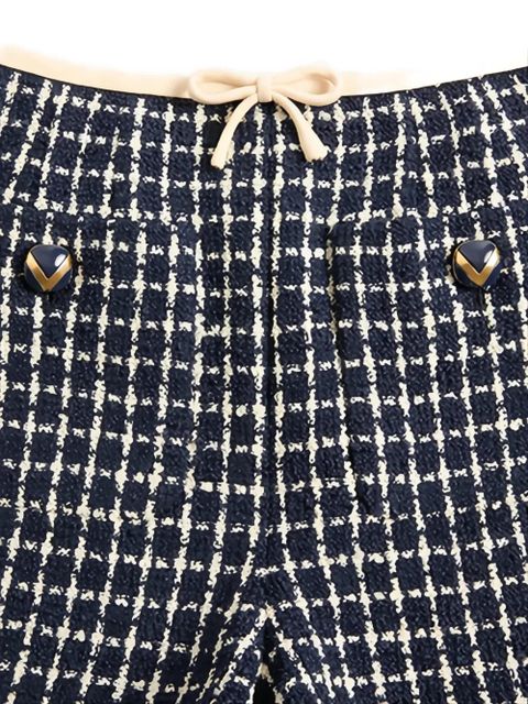 Valentino Garavani bouclé shorts - Blue