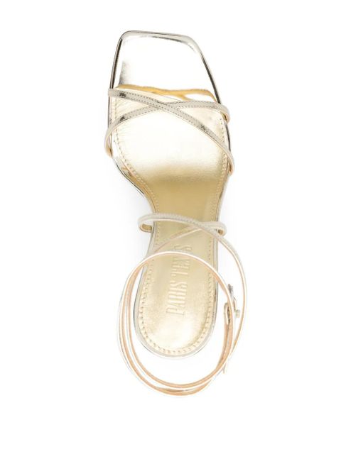 Paris Texas Diana 105mm wraparound sandals - Gold