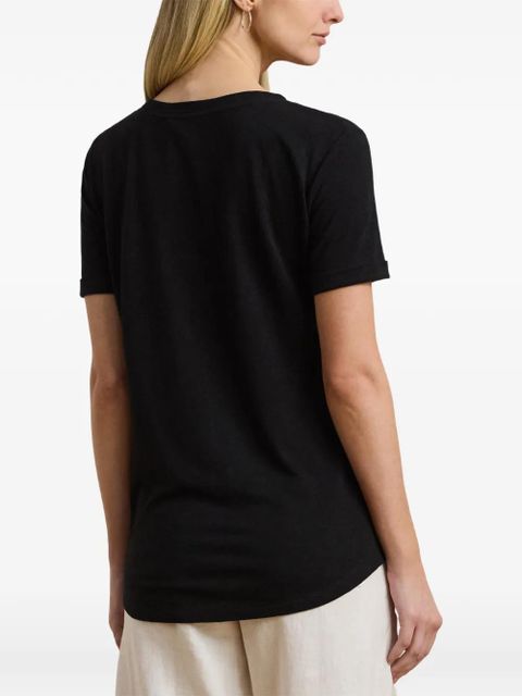Lauren Ralph Lauren embroidered-logo T-shirt - Black