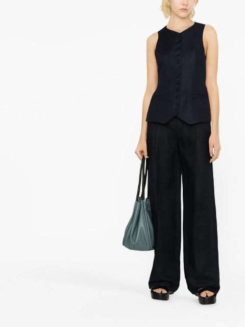 Chloé pressed-crease tailored trousers - Blue - zdjęcie produktu nr 2