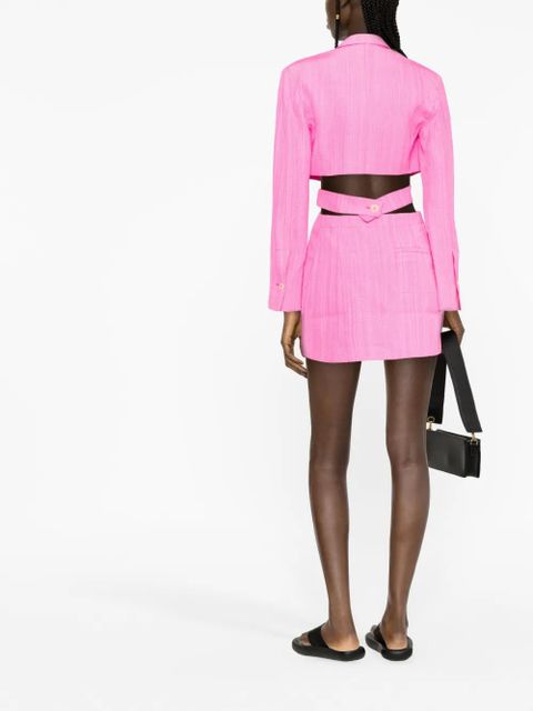 Jacquemus Bari cut-out tailored dress - Pink