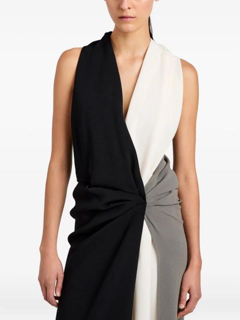 Proenza Schouler Elsa knotted midi dress - Black