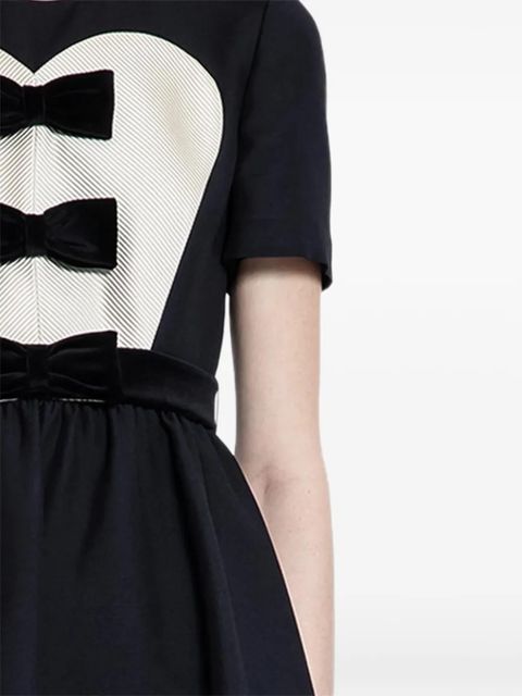 Valentino Garavani Crepe Couture bow-detail mini dress - Black