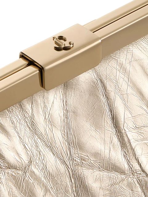 Jimmy Choo Ganache chain clutch bag - Gold