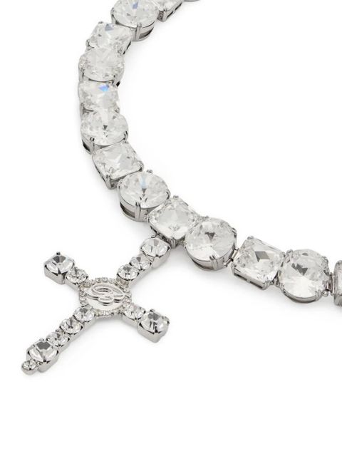 Blumarine cross choker - Silver