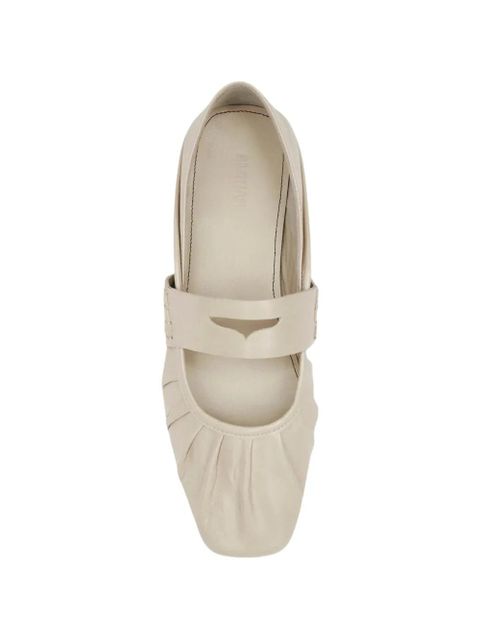 ALOHAS pleated leather ballet flats - Neutrals