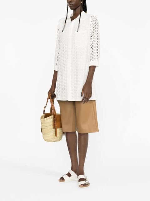 MC2 Saint Barth Helena broderie anglaise shirt - White - zdjęcie produktu nr 2