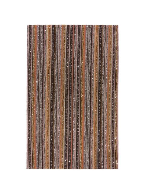 Missoni striped embellished scarf - Brown - zdjęcie produktu nr 1