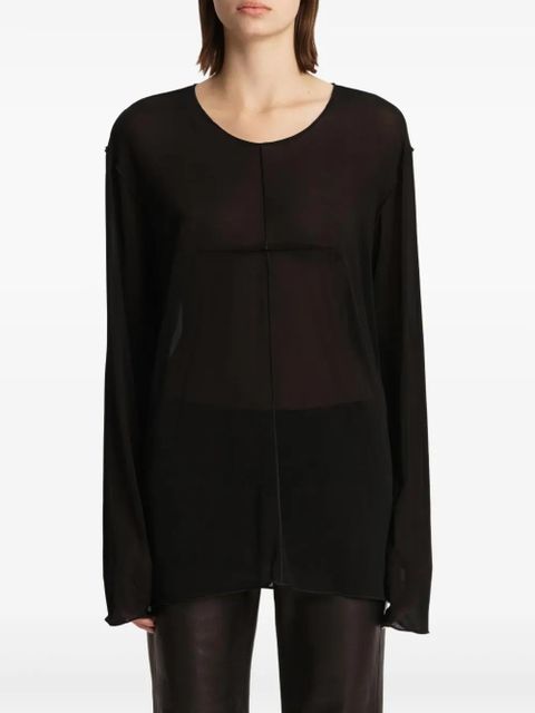 KHAITE Kit long-sleeve top - Black