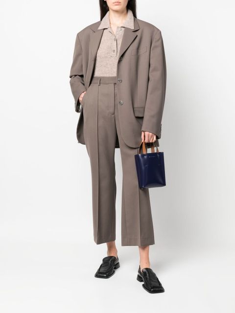 Marni Museo Nano leather tote bag - Blue