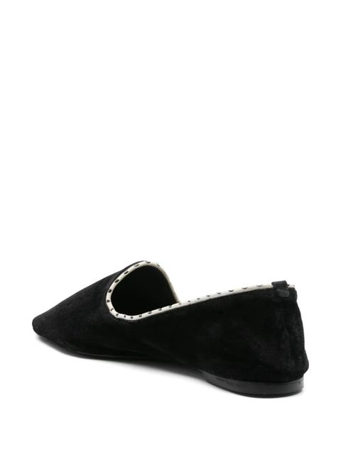 TOTEME velvet flats - Black