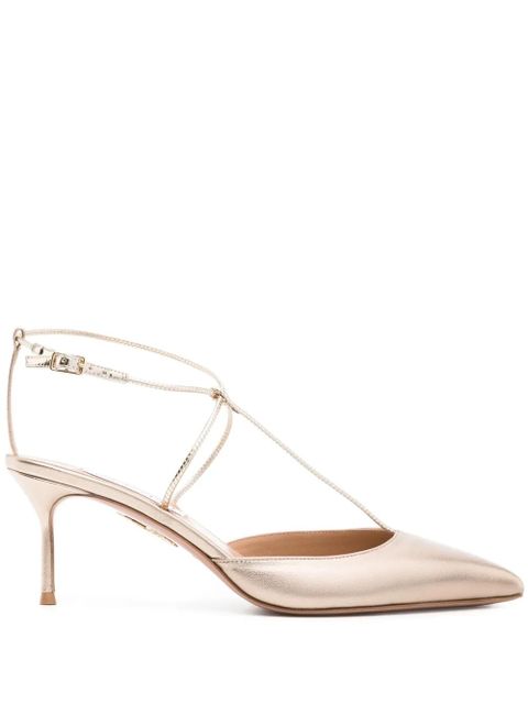 Aquazzura Roman Romance 65mm pumps - Gold - zdjęcie produktu nr 1