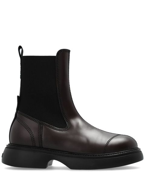 GANNI leather Chelsea boots - Brown - zdjęcie produktu nr 1