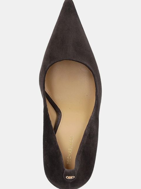 MICHAEL Michael Kors szpilki zamszowe Elyse kolor brązowy 40F5EYHP1S.251